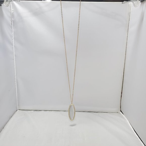 14th & Union Light Smoke Gray Colored Stone Necklace - Picture 2 of 8